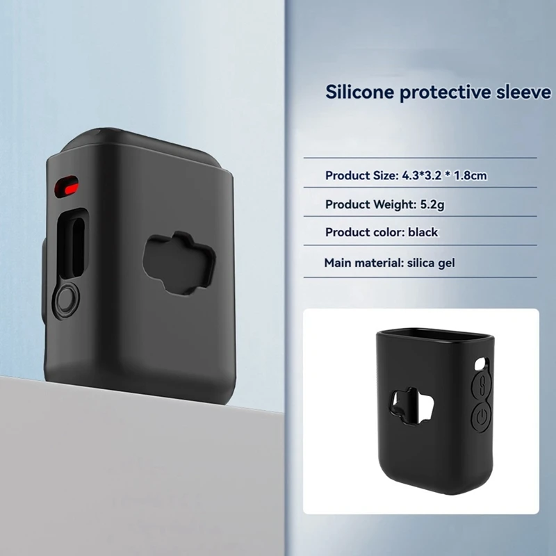 For DJI Mic 2 Silicone Protective Case Charging Case Protective Cover Wireless Microphone Scratch-Proof Protector Case