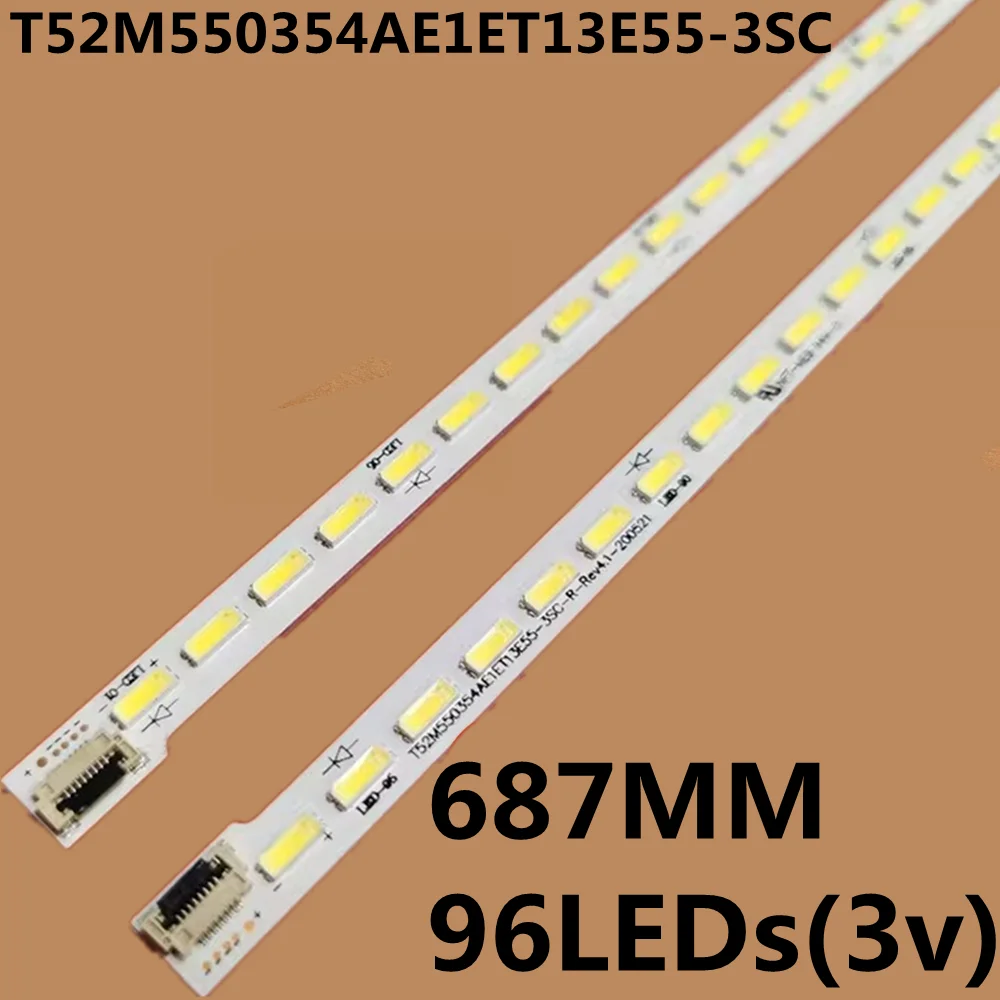 

LED Backlight Strip 96lamps For T52M550354AE1ET13E55-3SC 67-H96910-IA0 55CE6110A3 55L3300CS TH-55AS650C LVF550SE3L