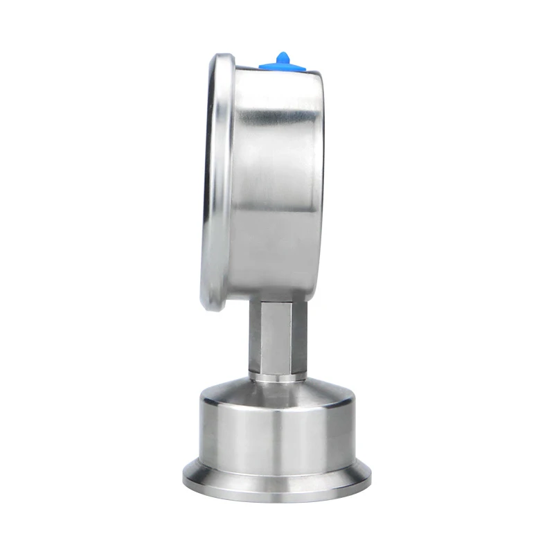 -40-200°C  50.5mm Clamp ConnectionDiaphragm Pressure Gauge Stainless Steel Integrated Sanitary Vacuum Gauge 60mm