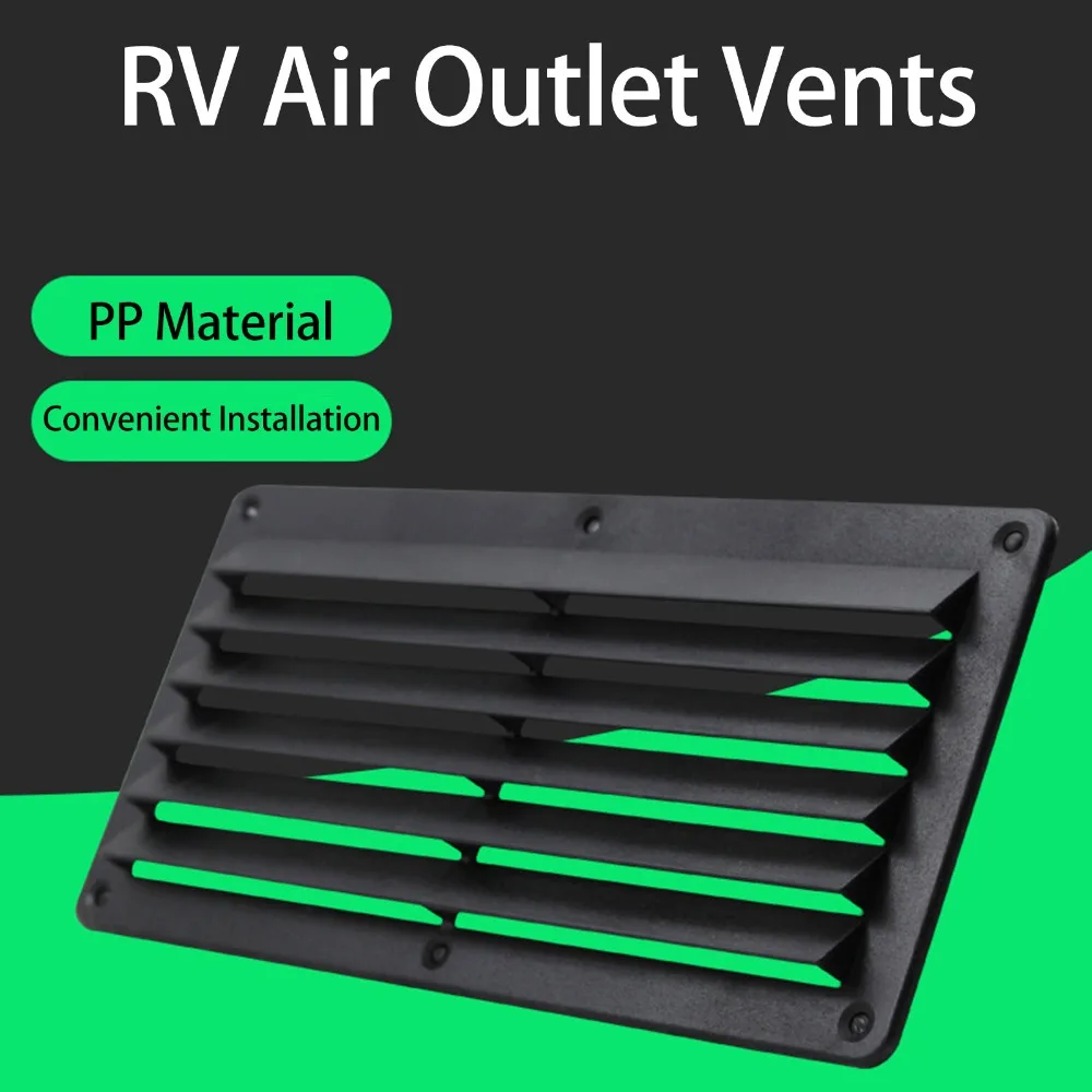 

Vent Cover 10.4*5in RV Air Vent Black Air Outlet Vents Air Ventilation RV Use