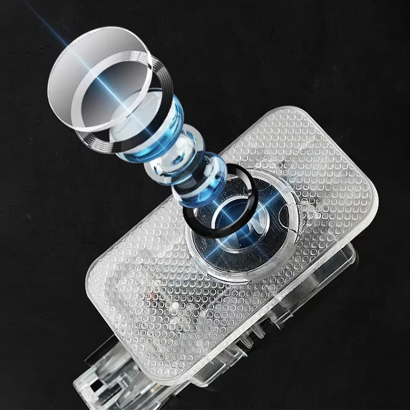 2 قطعة Led باب السيارة ترحيب ضوء شعار العارض لفولفو شعار XC60 XC90 V40 V60 S60 V50 V90 S80 C40 XC40 V70 XC70 Polestar 2025