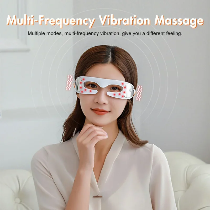 Electric Eye Massager Anti-wrinkle Eye Massage Anti-aging Eye Care LED Thermal Massage Rechargeable Massage Device Beauty