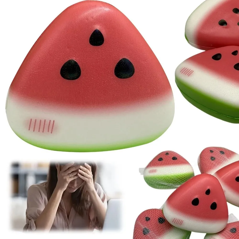 Hochwertiger Soft-Ice-Skin Anti-Stress-Quetschball mit langsamem Rückprall und Squishy-Textur – Wassermelonen-Stressabbau-Spielzeug ​ ​   Langsam aufsteigender Fidget ​ ​