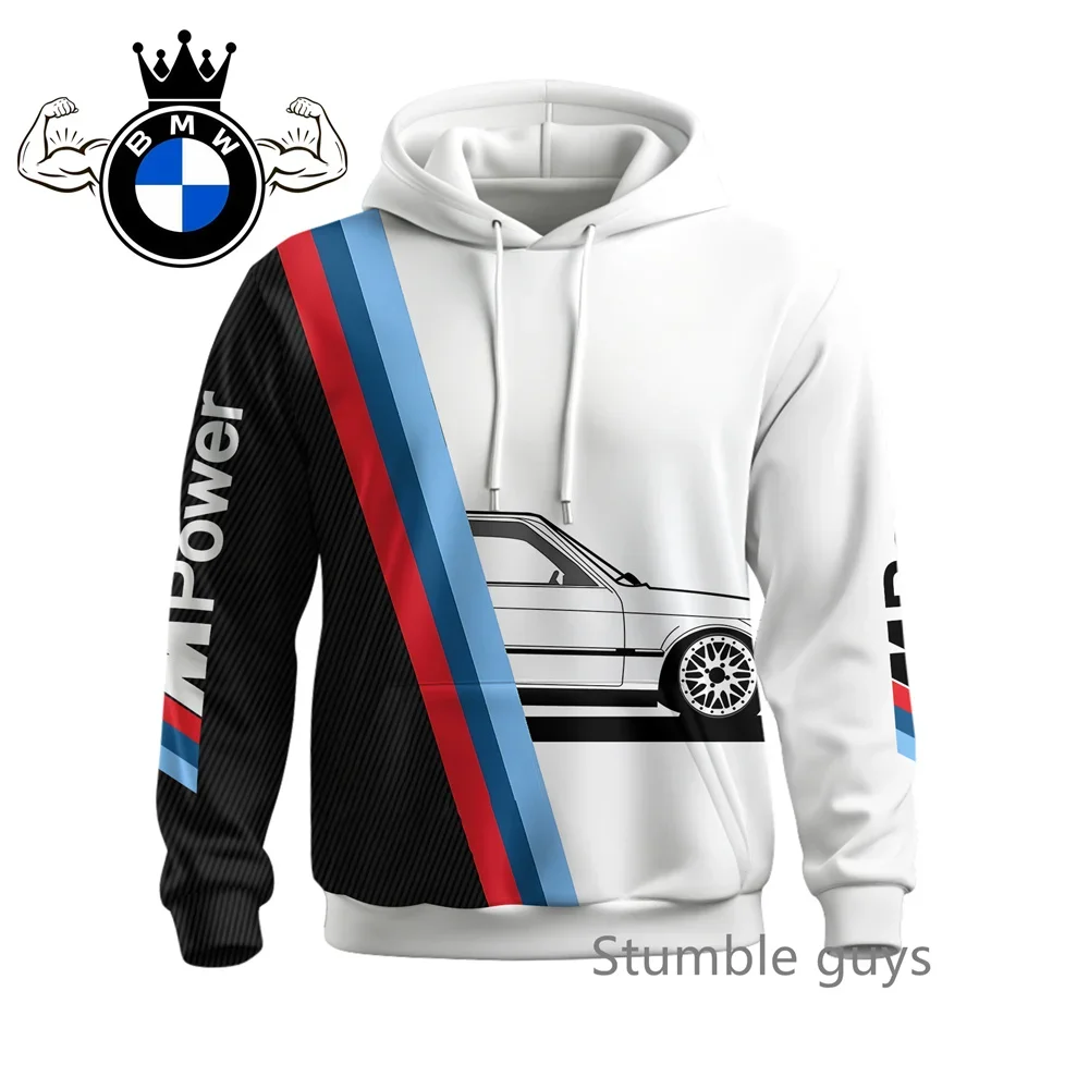 BMW-Sudadera con capucha de manga larga para hombre, chaqueta deportiva de motocicleta de carreras M Power Car, chaqueta de marca, abrigo, moda informal, otoño
