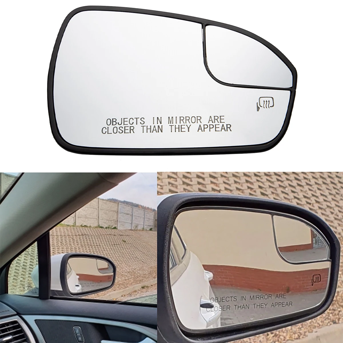 Car Right/Left Side Power Heated Mirror Glass For Ford Fusion 2013-2020 Rearview Mirro Reflector Lens DS7Z17K707B DS7Z17K707F