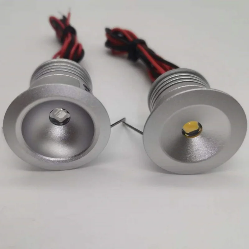 RGB 12V 24V 1W IP65 Mini LED Bulb Spotlight 15mm 25mm Spot Bulb Lighting Kit Outdoor Garden Ceiling Lighting Lamp Stair Light