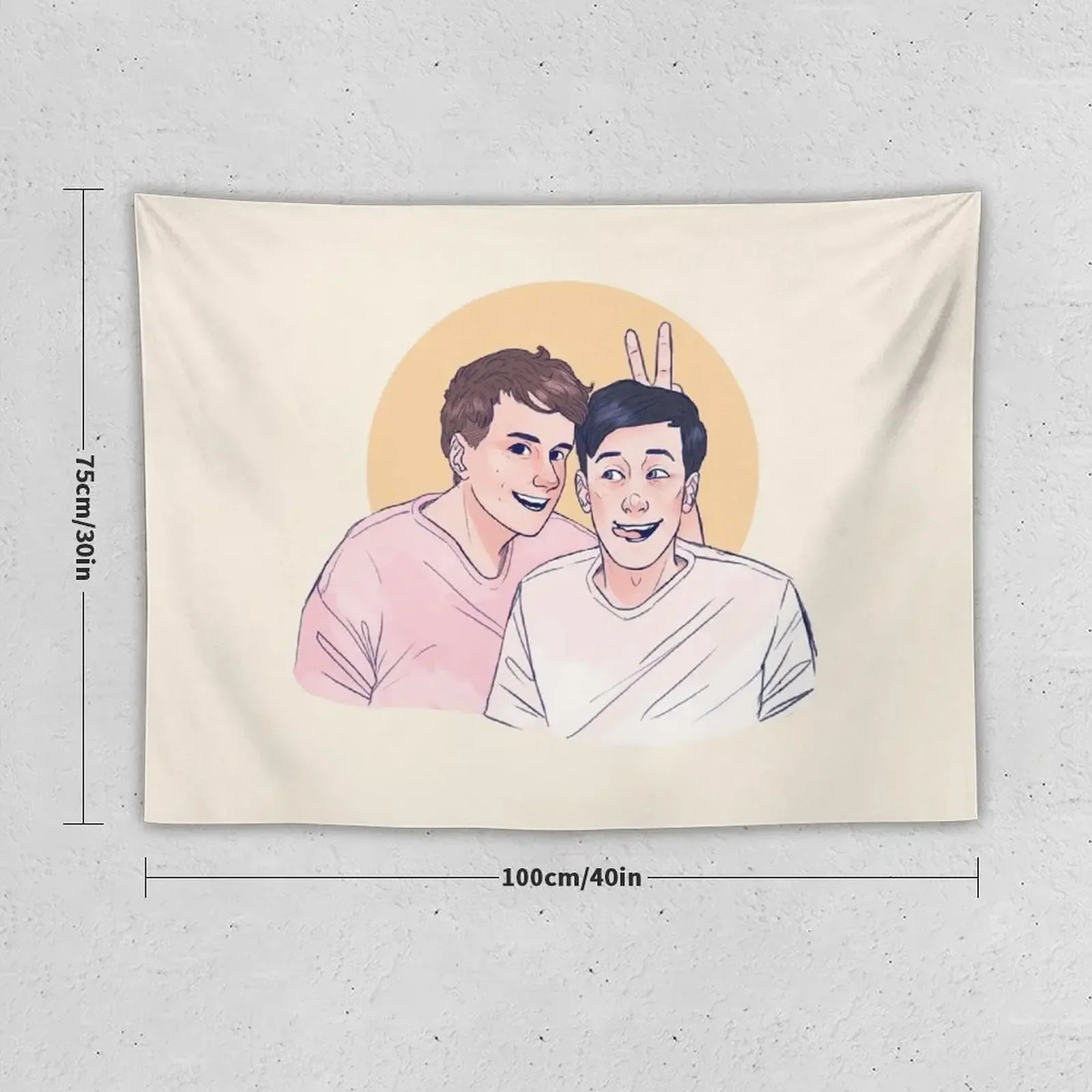 dan and phil FRECKLES Tapestry Room Aesthetic Decor Decorative Wall Murals Tapestry