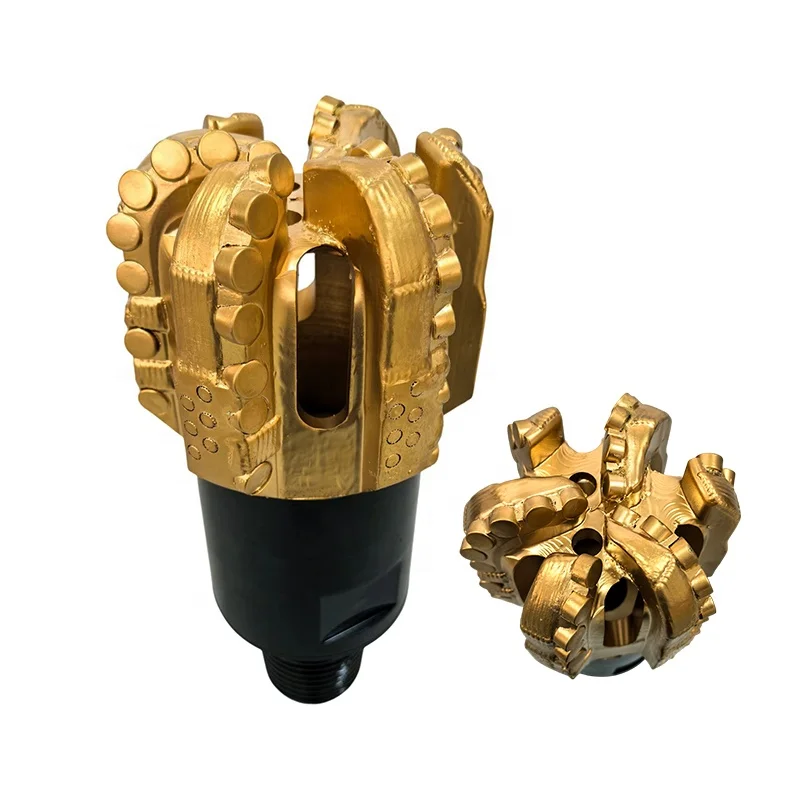 

Large 165mm Forged PDC Diamond Coated Carbon Steel Drill Bit One Run Flow Channel Efficient Well Drilling Hard Drilling Tool