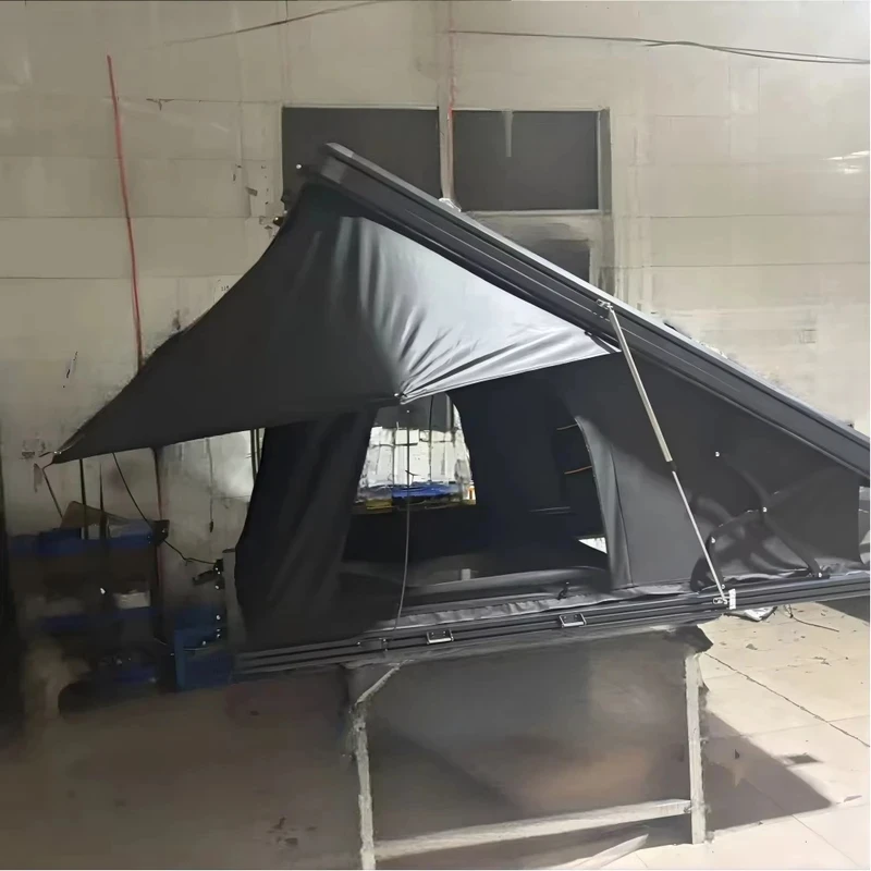 Camping Aluminum X Frame 4 Seasons Camper Top Roof Hard Shell X Hinge Rooftop Tent