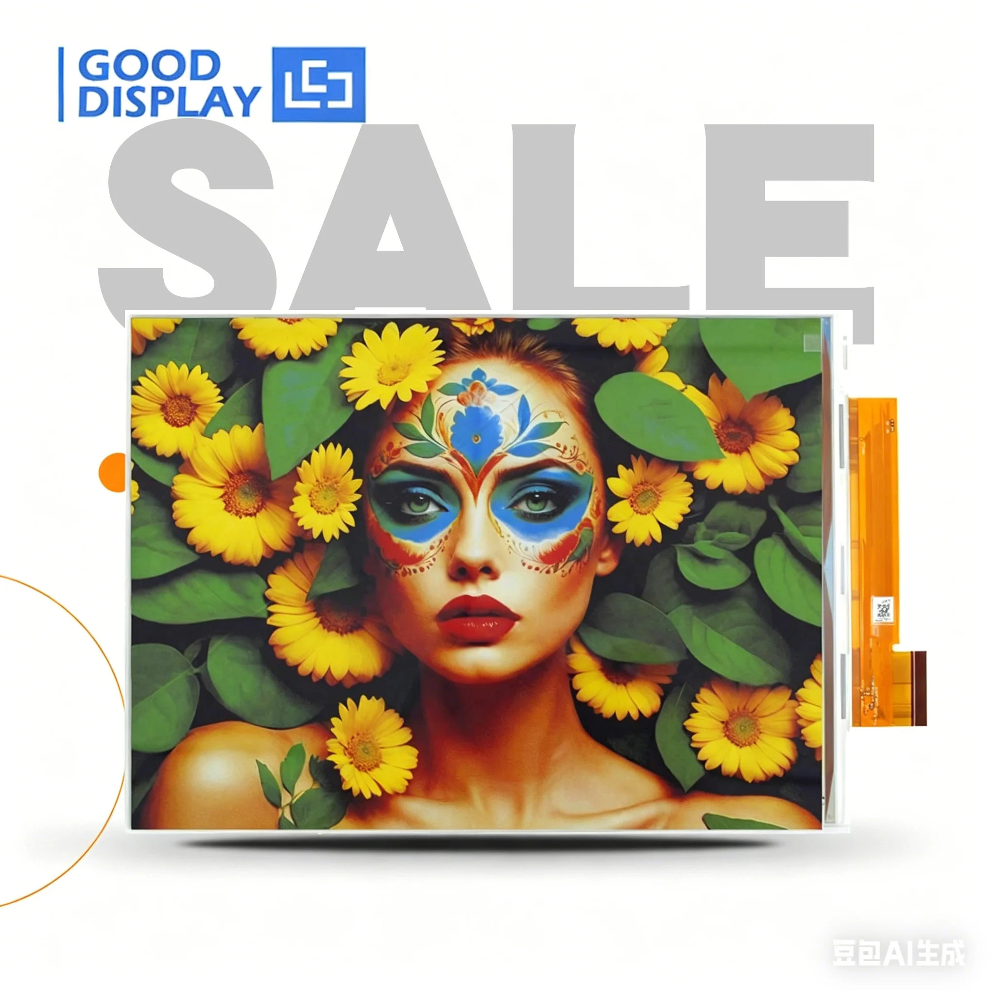 13.3 inch E Ink Spectra 6 Color E Ink Display, QSPI E Paper Display 1600x1200, GDEP133C02