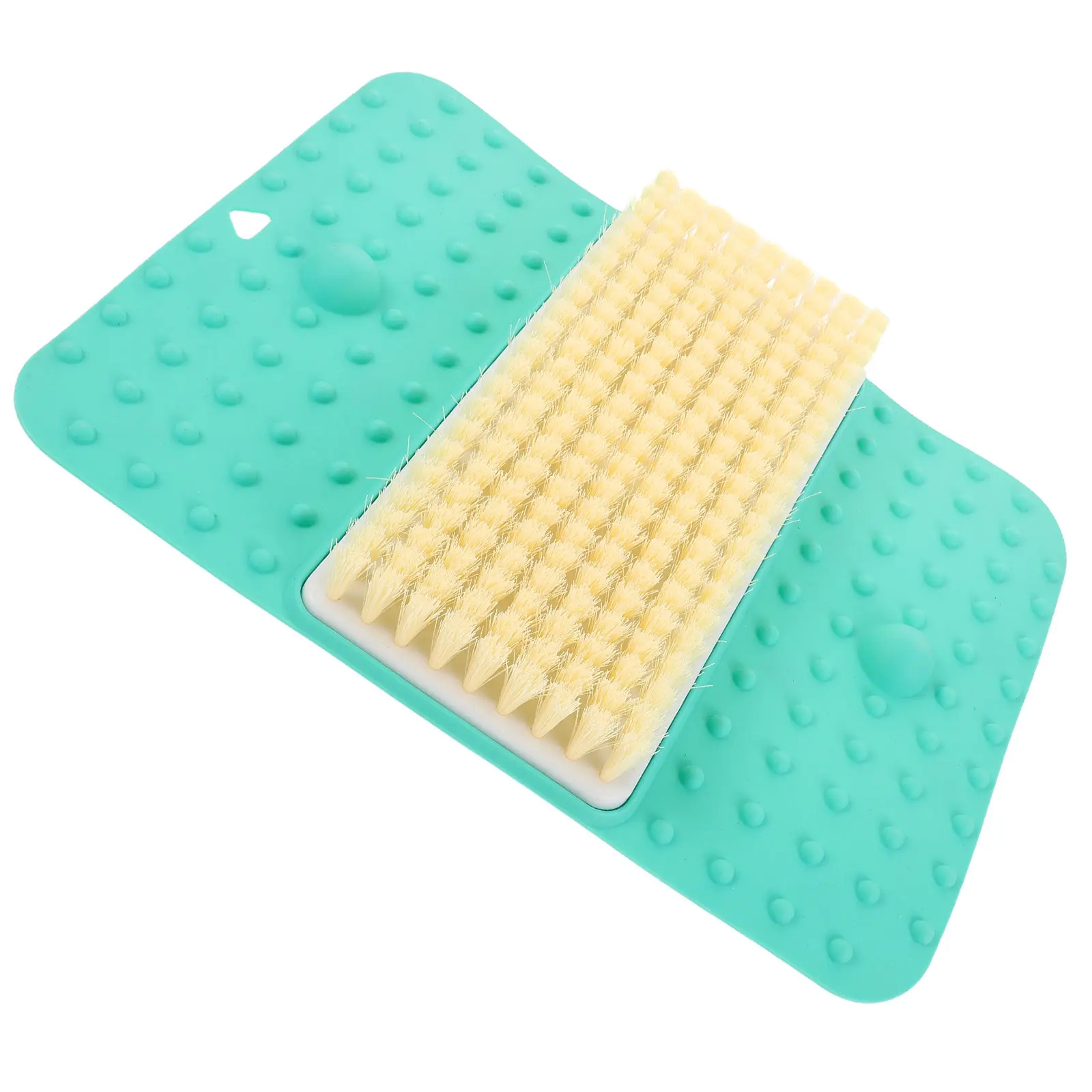 Non Slip Bath Foot Scrubber Mat Lazy Massage Shower Suction Cups Dead Skin Remover Foot Brush Spa Bathroom Floor