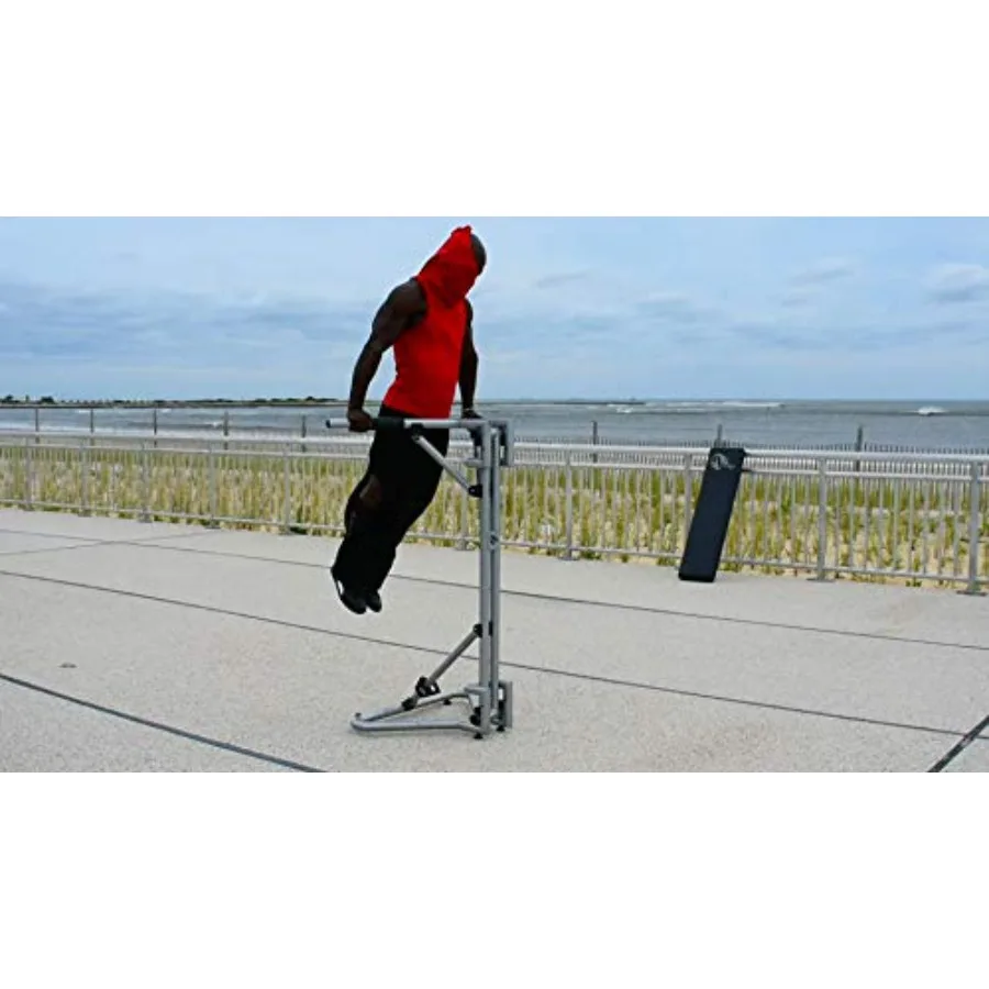 V-Shaped Equipment for All-Powerful Dips Resistance Training Lightweight Effortless Assembly Doubles as a Workout Bench