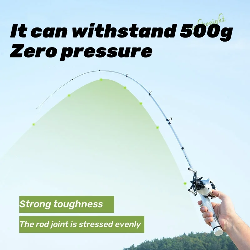 LIZARD Portable mini Lure telescopic carbon and lighterweight Shrinkage length 30cm weight only 98g fishing rod