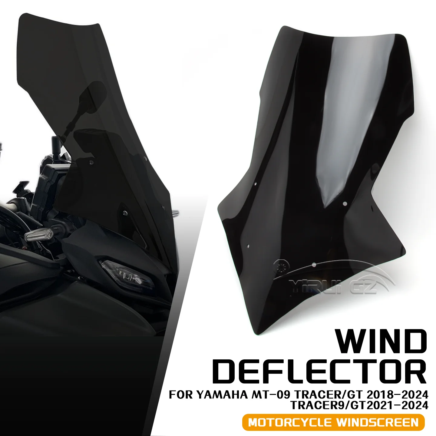 Windscreen Motorcycle Accessories Windshield windshield accessories FOR YAMAHA MT-09 TRACER/ GT 2018-2024  TRACER9/ GT 2021-2024