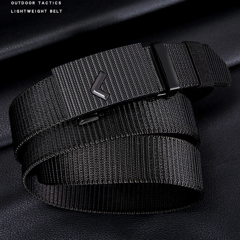 Military Nylon & Canvas Multi-Functional for Outdoor Hunting Combat & Survival Waistband Men's  Automatic Buckle Tactical Belts