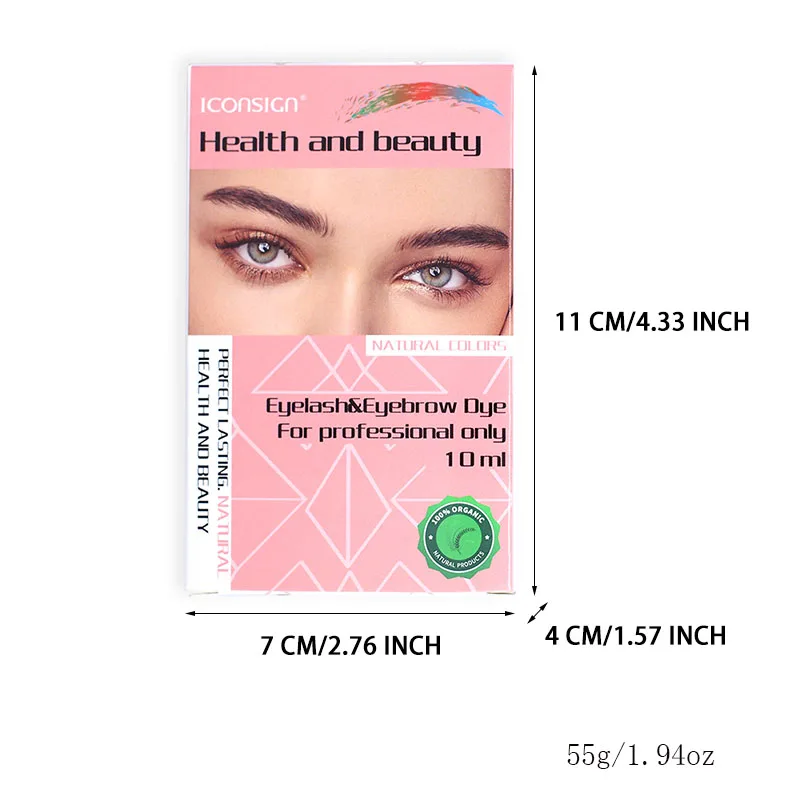 Eyebrow and Eyelash Dye Tint Kit Natural Bushy Eyebrow Makeup Kit Instant Lash and Brow Set Waterproof Long Lasting 4-6 Week