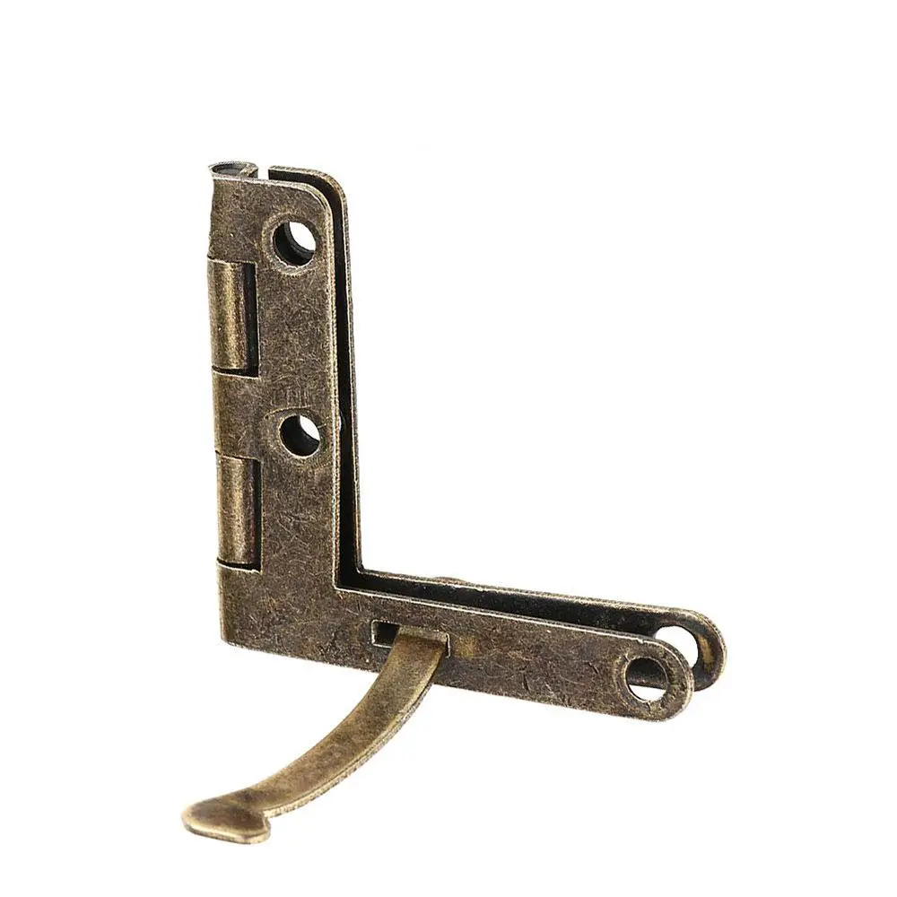 10 قطعة صندوق ساعة النبيذ حافظة مجوهرات المفصلي صندوق خشبي غطاء دعم الملحقات #3