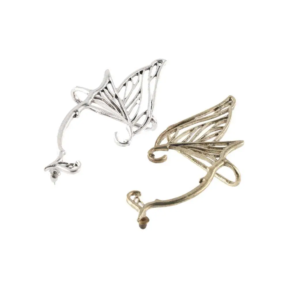 

Retro Antique Gold Color Elf Ear Clip Korean Style Ear Hook Single Side Earrings Jewelry Accessories Alloy Ear Cuff Halloween