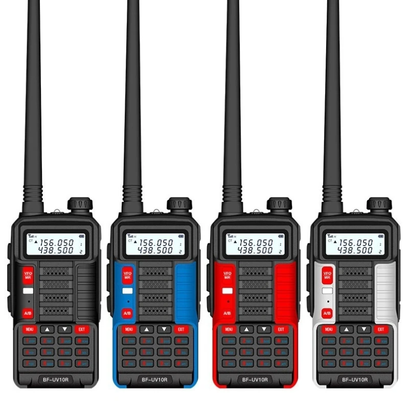 Baofeng UV-10R جهاز اتصال لاسلكي بالأشعة فوق البنفسجية ثنائي المرحلة يده بطارية ذات سعة كبيرة دائم الاستعداد في الهواء الطلق عالية الطاقة جهاز اتصال داخلي محمول