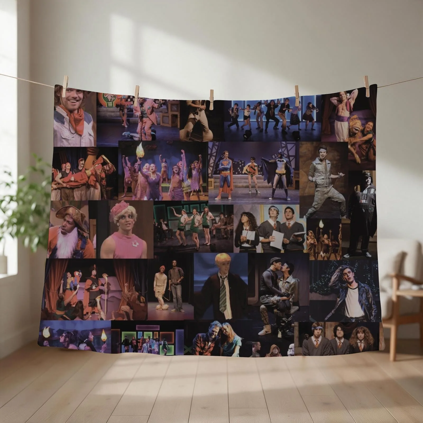 Starkid Collage Throw Blanket couch cozy soft plush fuzzy picnic outdoor blanket