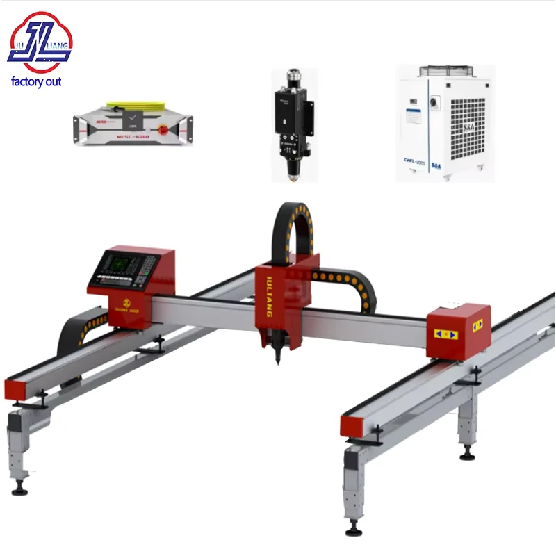 Portable CNC Fiber Laser Cutting Machine - Gantry Design for High Precision Metal Sheet Cutting -High Efficiency, Easy Operation