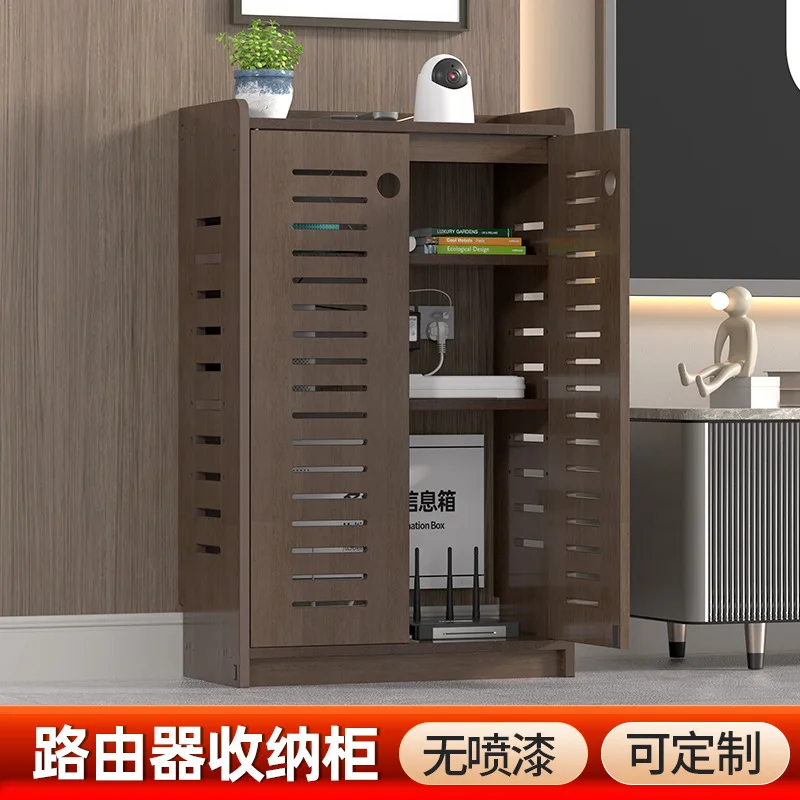 Wireless router placement rack floor-to-ceiling non-punching storage box living room TV box wifi projector occlusion box