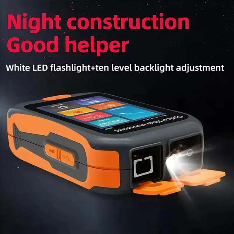 

Mini OTDR NK2800 Active Fiber Instrument Test 1550Nm Fiber Optic Reflectometer And VFL OLS OPM Eventmap 20Db 60/80Km APC