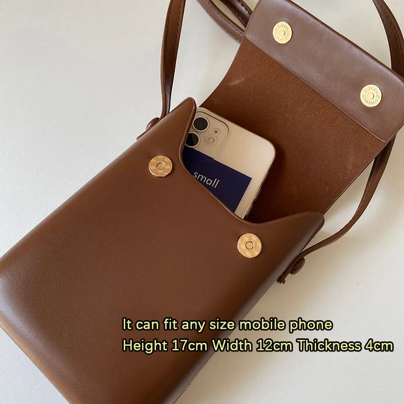 Mini bolsa crossbody feminina, bolsa versátil para celular, pequena e elegante, coreana, verão