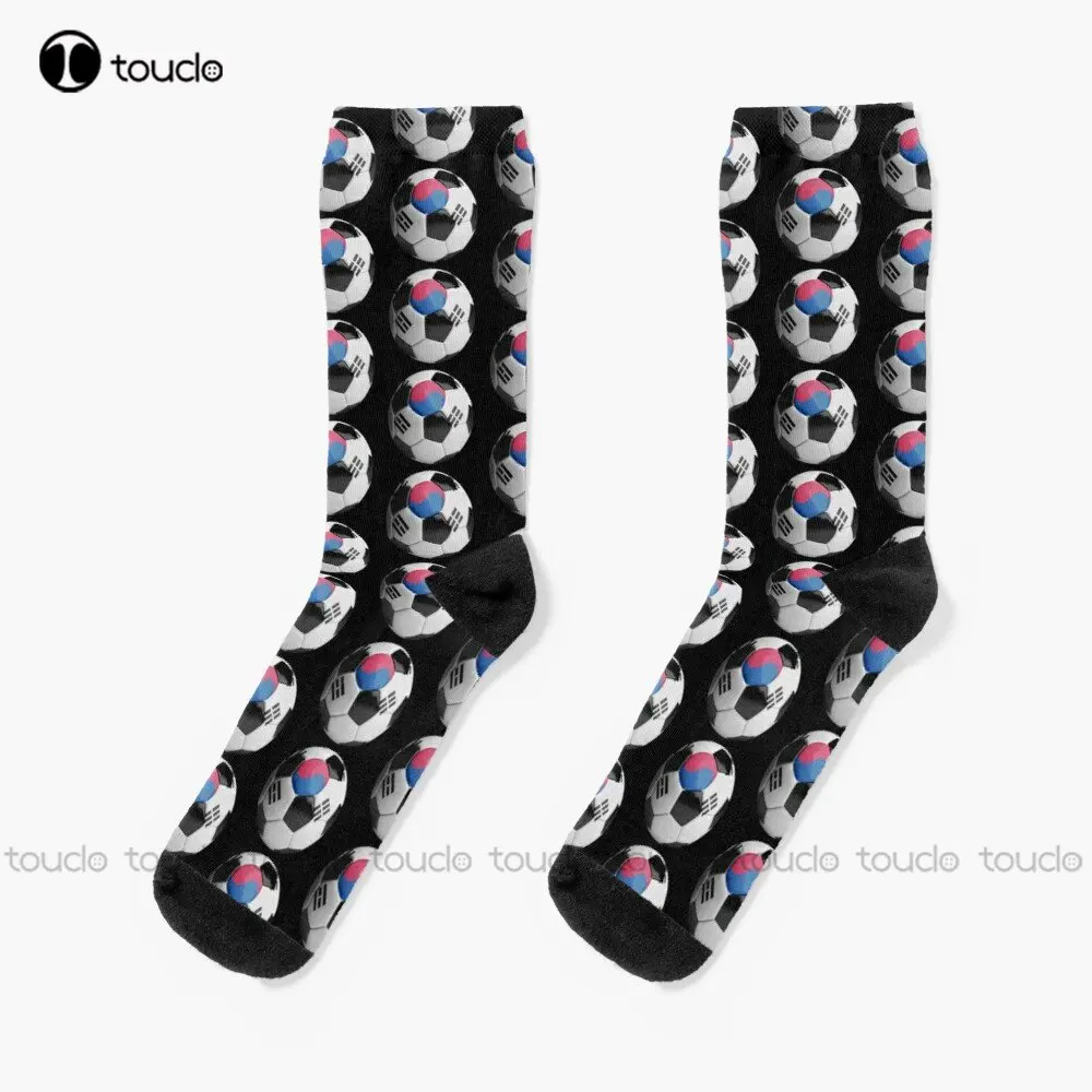 South Korea Flag Football Socks Thin Socks Men Personalized Custom Unisex Adult Teen Youth Socks 360° Digital Print Custom Gift