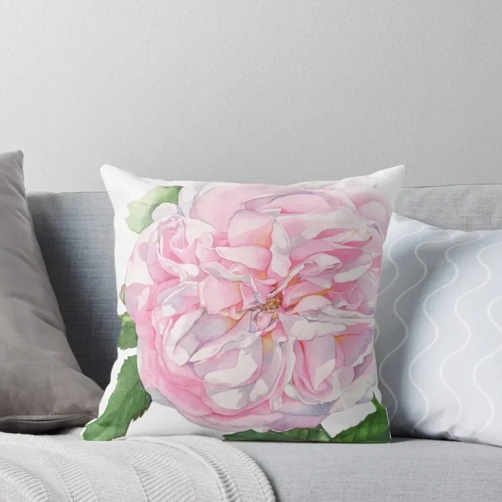 

Pink Rose Throw Pillow Sofa Pillow Cover luxury decor Rectangular Cushion Cover Pillow Case Christmas
