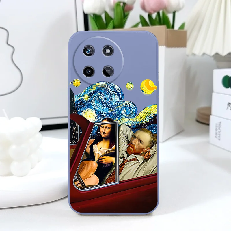 حافظة لهاتف OPPO Realme 14 13 12 11 10 9 9i 8 8i 7 Pro Plus C35 C21Y C25Y C25 4G 5G غطاء سيليكون سائل
