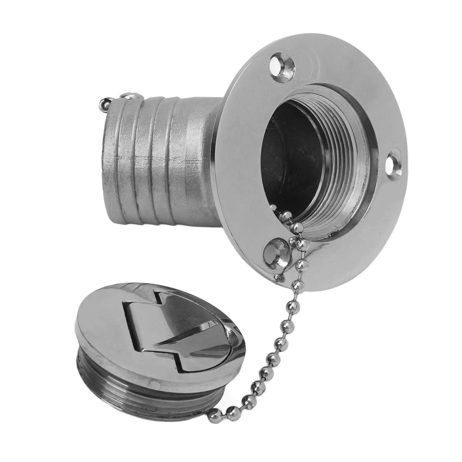 

Boat Deck Filler 316 Stainless Steel Corrosion Resistant Boat Deck Fill Angled Polished Sturdy for yacht Fishing Boat