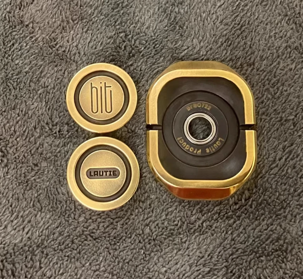 Gebruikt EDC Lautie BIT01 messing spinner fidget decompressiespeelgoed
