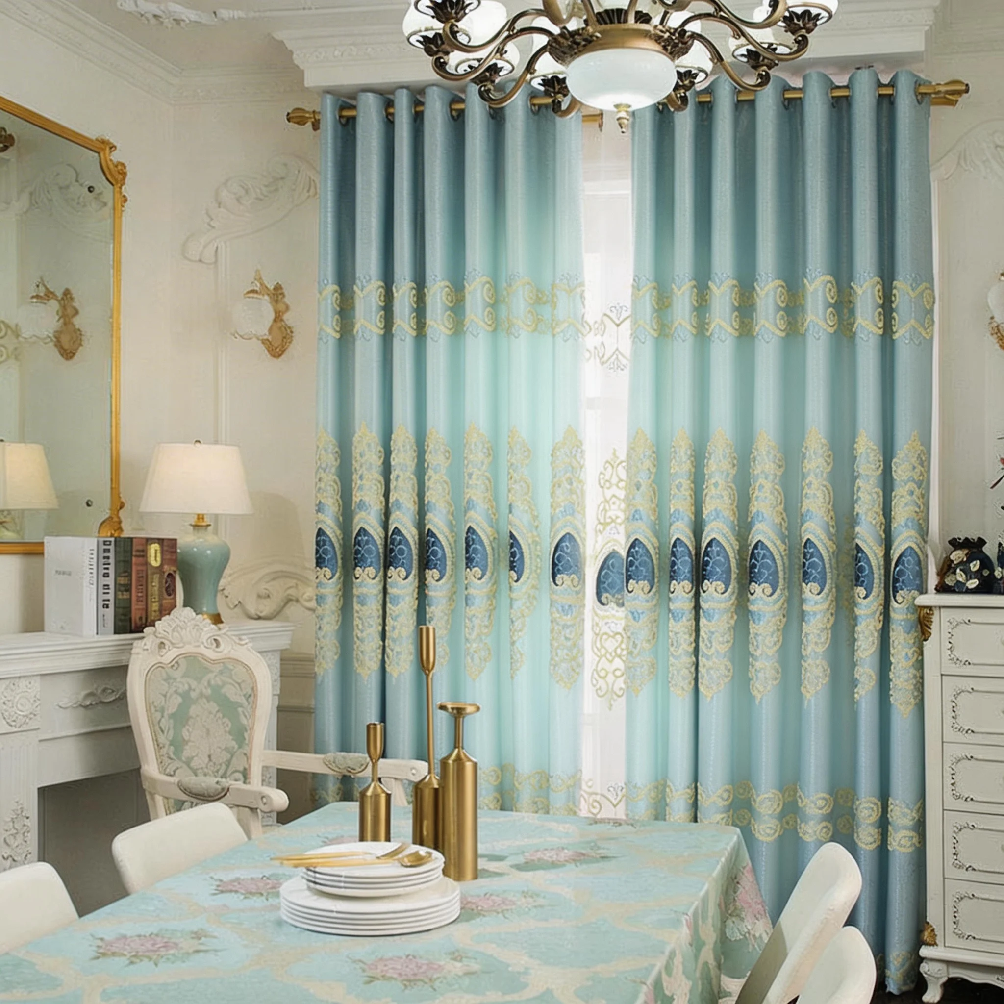 1pc Elegant Embossed Ball Transparent Curtains, Lightweight Country Style Sheer Drapes for Living Room Bedroom Dining Room Windo