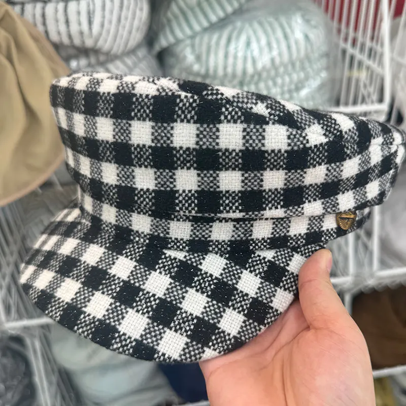 

Retro Fashion British Men's And Women's Navy Baseball Caps Cotton Breathable Street Wear Classic Casual Fashion Octagonal Hats