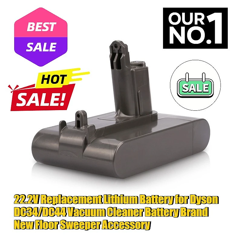 

22.2V Replacement Lithium Battery for Dyson DC34/DC44 Vacuum Cleaner Battery Brand New Floor Sweeper Accessory