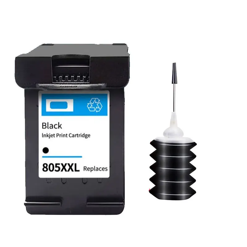 805 805xl compatível substituição do cartucho de tinta recarregáveis para hp805 hp805xl 805xxl deskjet 2332 2333 2720 2721 2722 2723 impressora