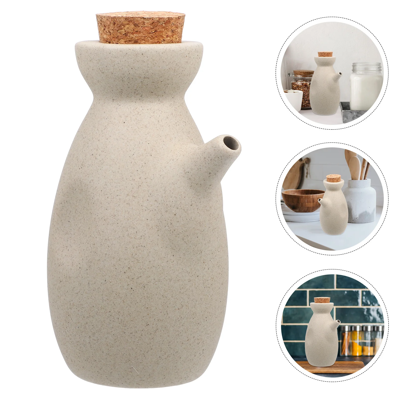 

Soy Sauce Container Ceramic Japanese Style Oil Dispenser Kitchen Seasoning Bottle Vinegar Holder Decorative Multi-Function Sauce