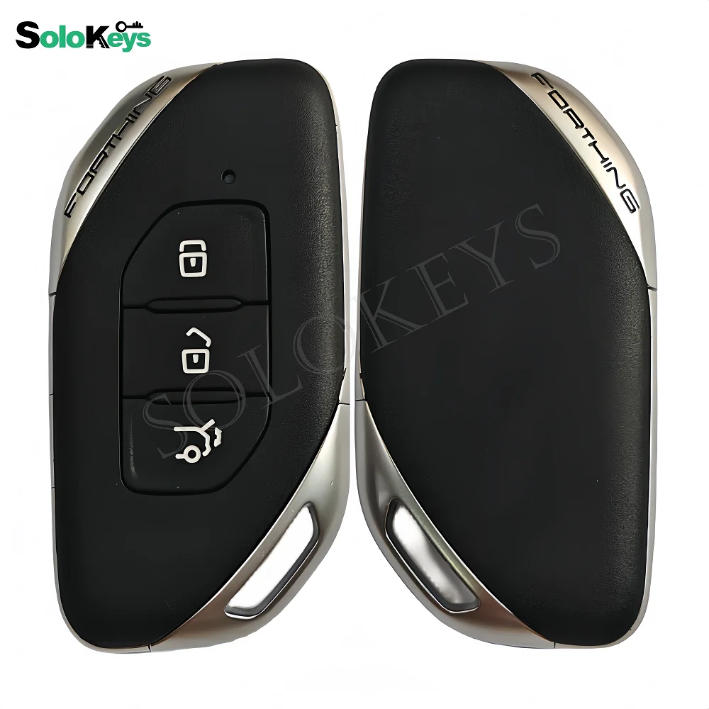 SOLOKEYS For 2021 Dongfeng Fengxing Yacht Fengxing T5 EVO 2020 Fengxing Original Smart Remote Key 3 Buttons 433MHZ 4A Chip