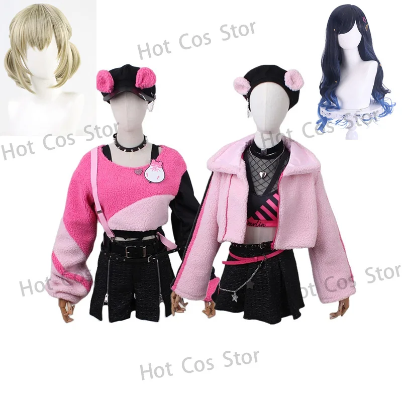 Anime Project Sekai Colorful Stage feat.  Beat Eater VBS Shiraishi An Azusawa Kohane Cosplay Dress Wig Halloween Carnival