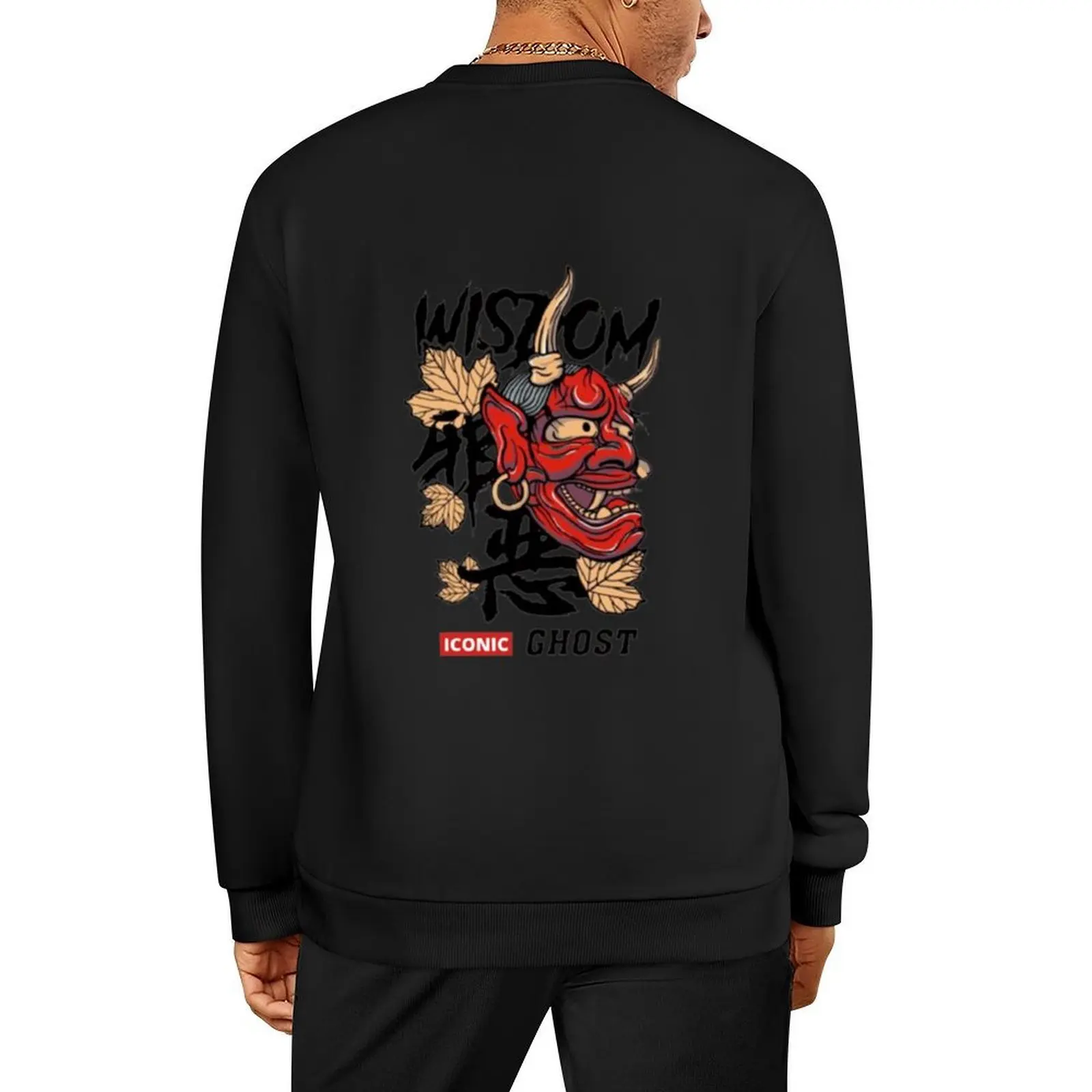 

WISDOM GHOST BY ICONIC Pullover aesthetic clothing autumn jacket men graphic t shirts men men's autumn clothes hoody