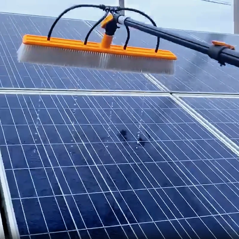 Adjustable Length Solar Panel Cleaning Brush