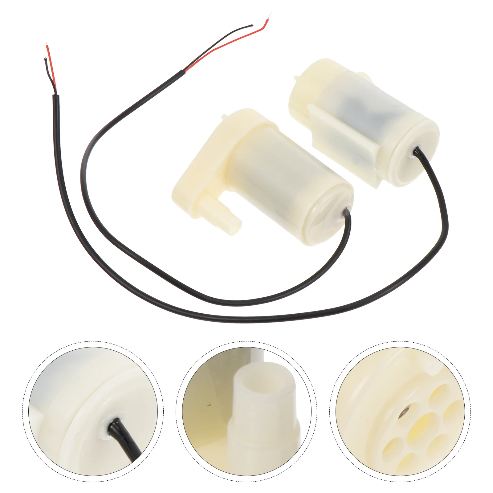 

2Pcs Small Water Pump Low Voltage Submersible Circulating Micro DC Mini Pump for Fish Tank Solar Fountain Aquarium Plastic Hose