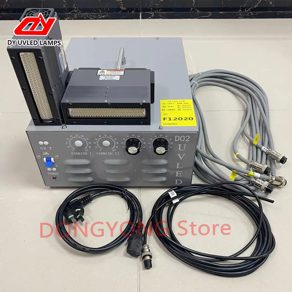 2pcs UV LED Curing lamp Air cooling system with power supply box for Flat printer TX800 XP600 printheads Gen5 Ricoh Nozzle Lamp