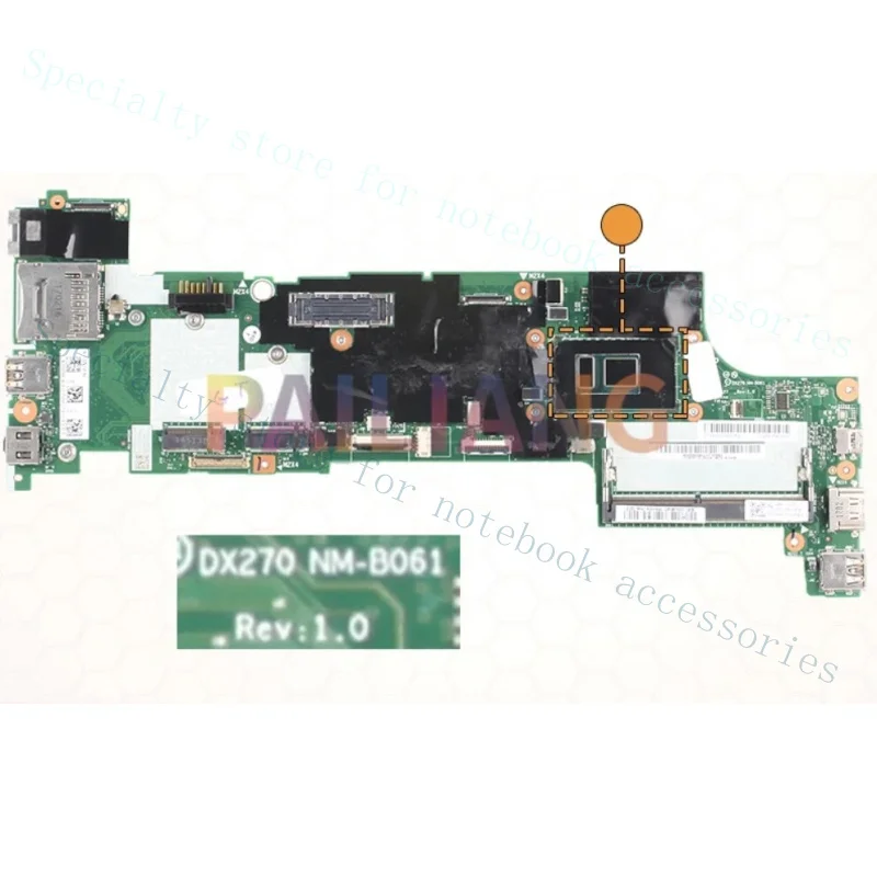 

Материнская плата A+ для ноутбука Lenovo ThinkPad X270 DX270 NM-B061 SR2EZ с процессором i7-6500U