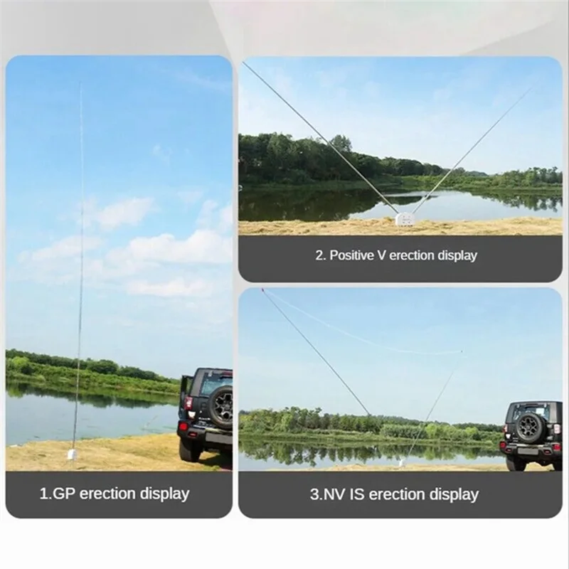 

(Limited Offer) 2Pcs 5.6M M10 Whip Antenna Pull Rod For Radio Positive Whip Antenna Telescopic Antenna DIY Shortwave Antenna