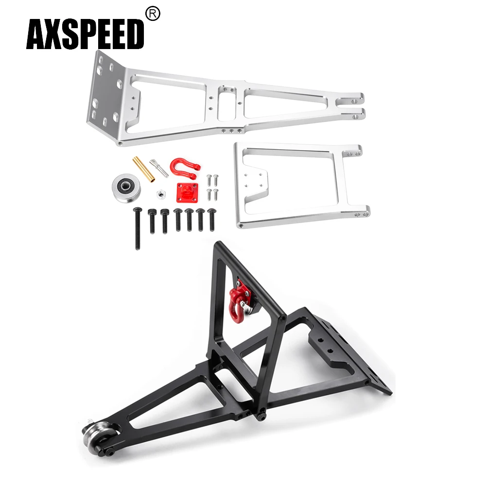 AXSPEED 1/10 Winch Tow Wrecker Truck Crane Arm Kit DIY Tool for Axial SCX10 D90 TRX-4 Capra LCG 1/10 RC Car Parts