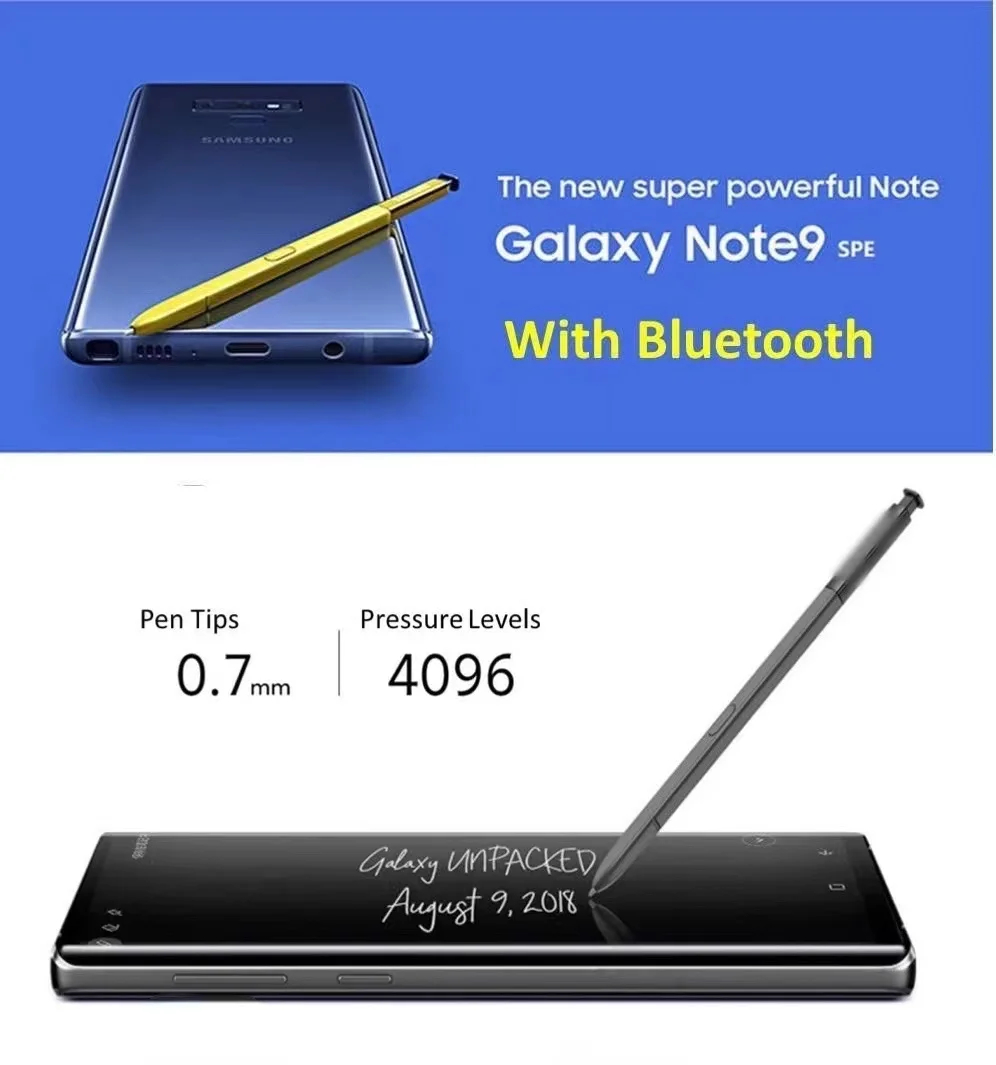 Nowy rysik dotykowy do Samsung Galaxy Note 9 Note9 N960 N960F N960P z funkcją Bluetooth z logo