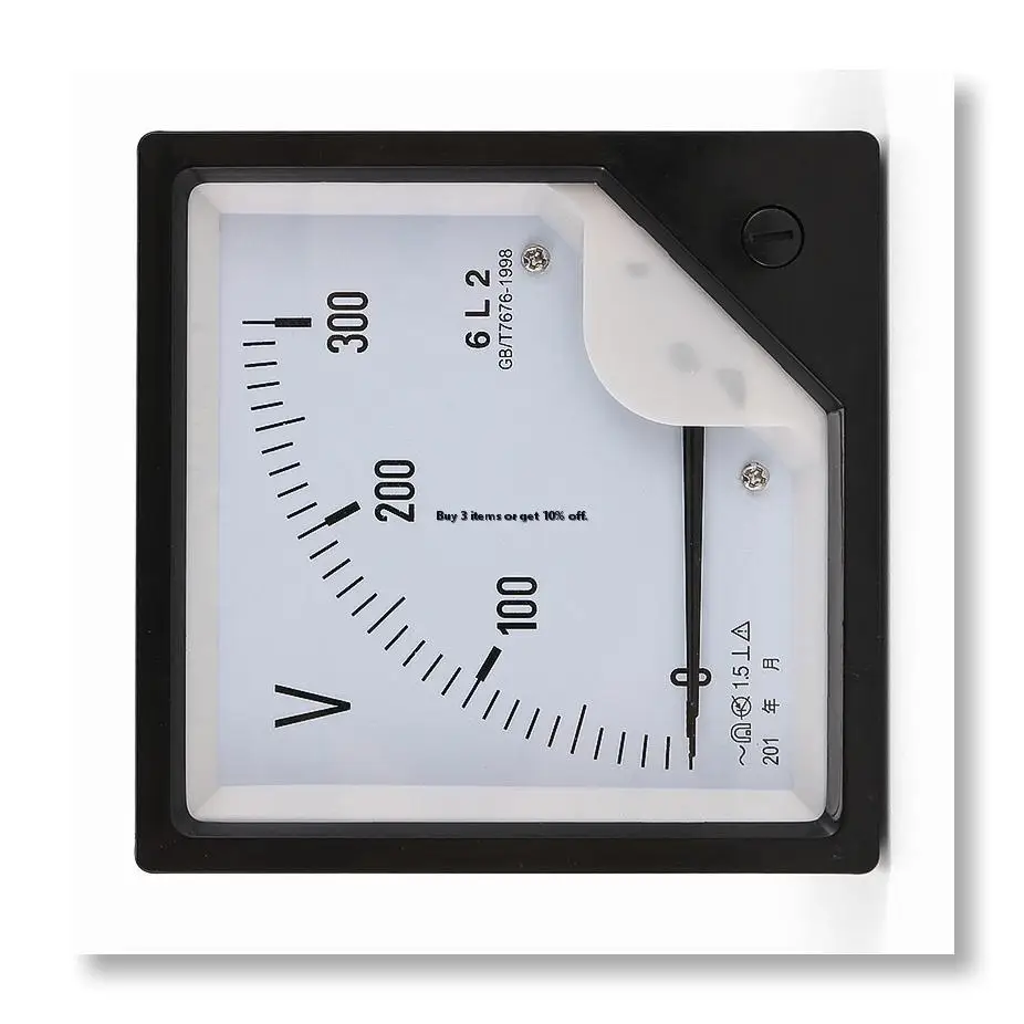 ✤6L2 Voltmeter AC 300V Pointer Type Voltage Meter Mechanical Header