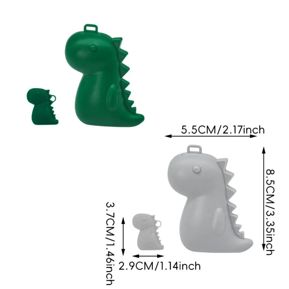 Picture 7: 2in1 Toothbrush Head Protective Cover with Mini Toothpaste Storage Box Dinosaur Shape Toothbrush Dust Cap Cover Compact Plastic